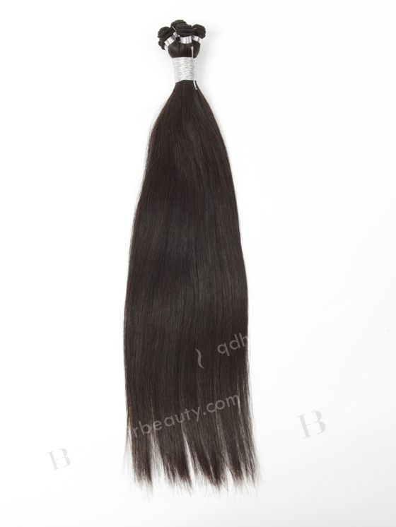 In Stock Brazilian Virgin Hair 18" Silky Straight Natural Color Hand-tied Weft SHW-022